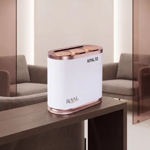 Royal S3 · Beyaz ve rose altın · Koku cihazı